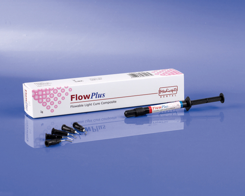 Flow Plus Refill - Composite Resin, 10x2x1 cm, A2 Shade, 2g Cartridge | Light Cure, Easy Application, Fast Setting, Strong Bond, High Viscosity, Biocompatible