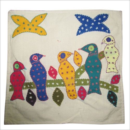 Embroidered Elegant Cushion Cover