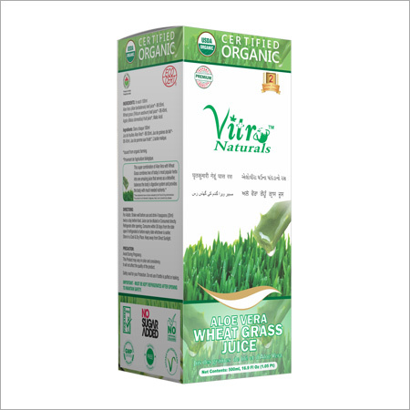 Organic Aloe Vera Wheat Grass Juice