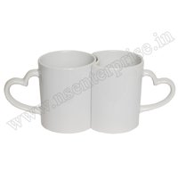 Ceramic 11oz White Couple Mug