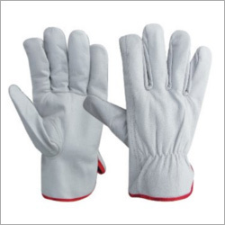 White Leather Gloves