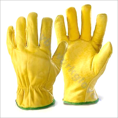 Industrial Leather Hand Gloves