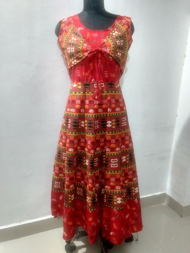 Rajasthani Maxi Style Long Koti Dress Bust Size: Up To 44 Inch (In)