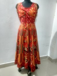 Jaipuri Printed Koti Dress