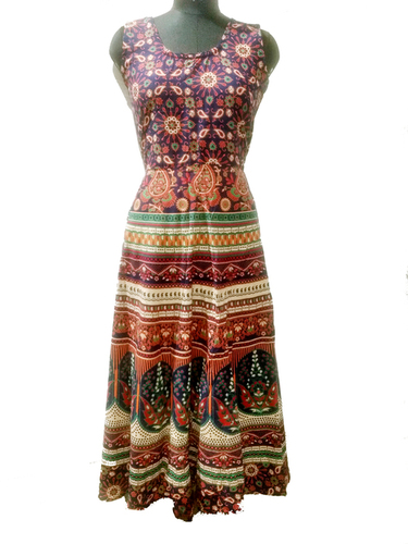 Jaipuri One Piece Long Kurti Bust Size: Up To 44 Inch (In)