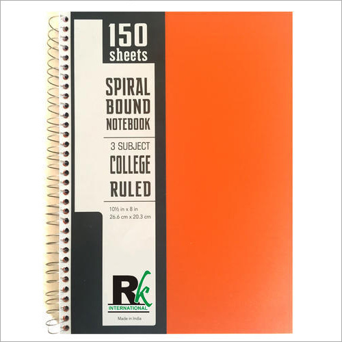 PP Cover Three Subject Notebook