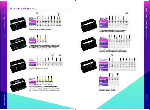 Introductory Bur Kits - Tungsten Carbide, Assorted Sizes, Black | Organized Kit, Precise Cuts, Durable, Autoclavable