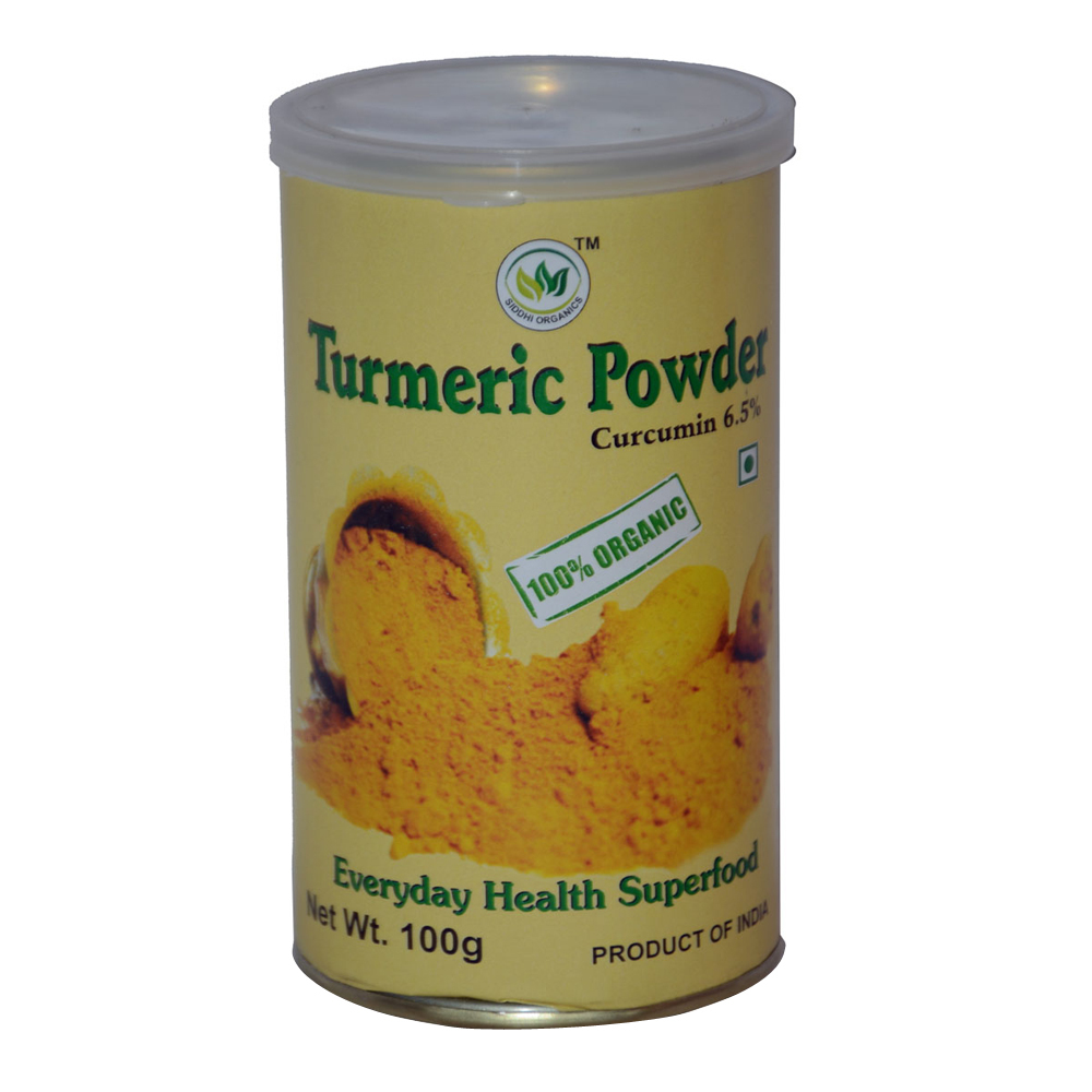Siddhi Organics Turmeric Powder - 100 Gm with (6.5% Curcumim) (Copy)