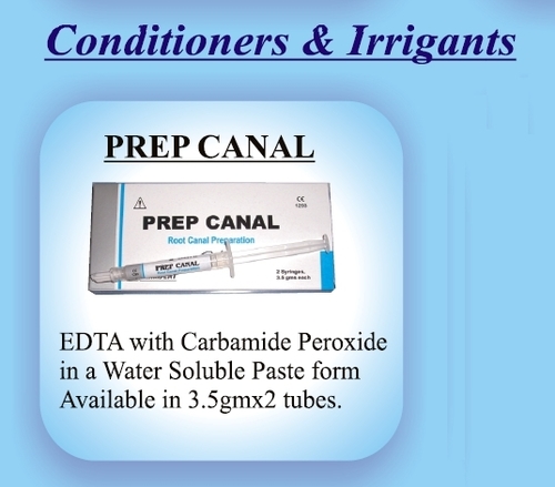 PREP CANAL - EDTA, Carbamide Peroxide Water Soluble Paste 3.5gm x 2 Tubes | Dual Action, Easy Application, Effective Root Canal Cleaning