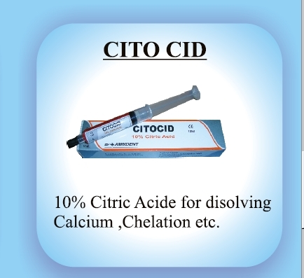 CITO CID - 10ml Syringe, 10% Citric Acid | Calcium Removal, Chelation Aid, Precise Dosage