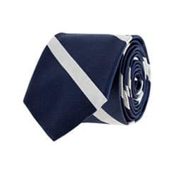 Blue And White Promotional Silk Strip Ties