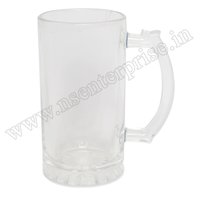 Beer Glass Gloss - 12 Oz Glossy Glass | Transparent Finish, Sleek Design, Ideal For Beer Enthusiasts, Dimensions: 78x78x152mm