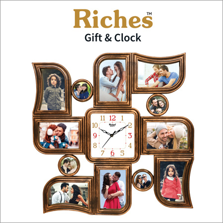Swastik Photo Frames With Clock