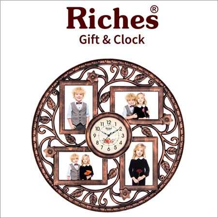 Round Photo Frames With Clock