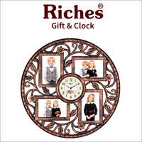 Round Photo Frames With Clock
