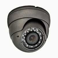 CCTV Dome Camera - Digital Waterproof Camera, Indoor & Outdoor Use for Airports, Theaters, Hotels, Schools, Restaurants, & Railway Stations - Sleek Black Design