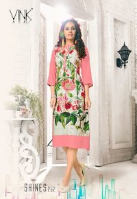 Fancy Digital Rayon Kurtis Online