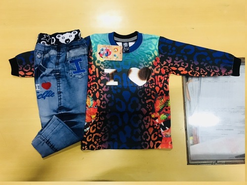 kids stylish jeans shirt