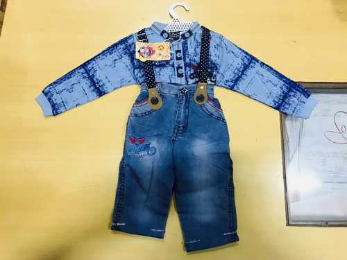 blue color suspended kidswear