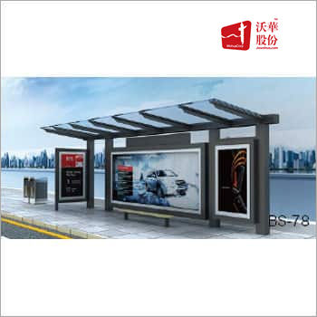 Metal Smart Bus Stop Shelter