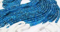 Very Good Quality Natural Neon Apatite Faceted Beads