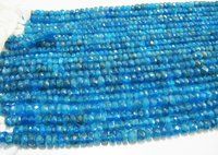 Very Good Quality Natural Neon Apatite Faceted Beads