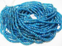 Very Good Quality Natural Neon Apatite Faceted Beads