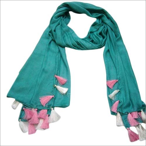 Ladies Pom Pom Scarf