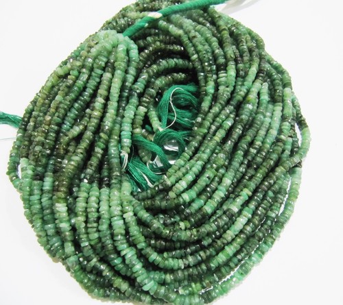 AA Quality Natural Emerald Faceted Beads