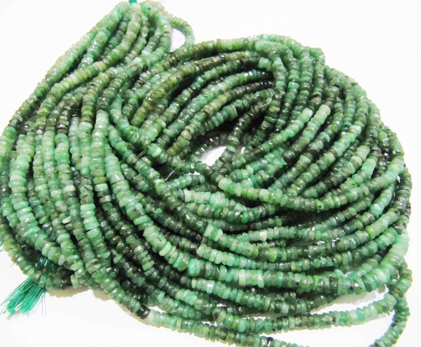 AA Quality Natural Emerald Faceted Beads