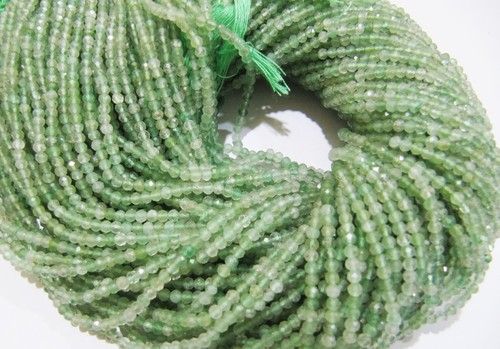 AAA Quality Natural Green Rutilated Beads