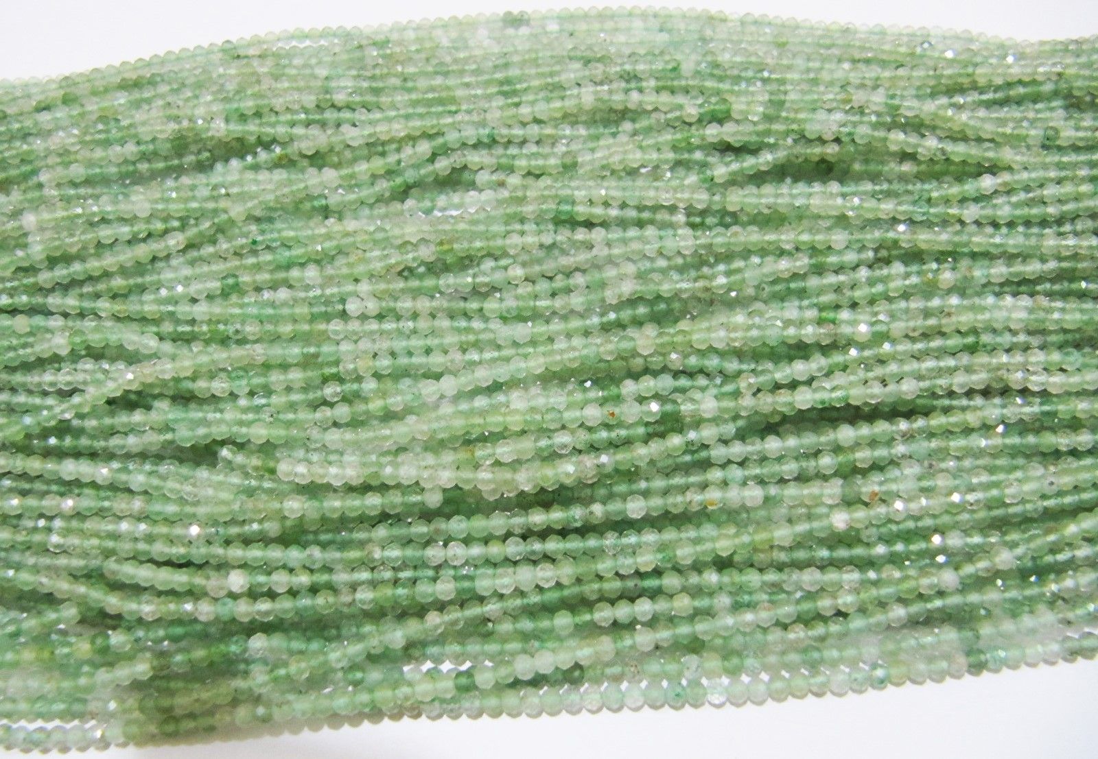 AAA Quality Natural Green Rutilated Beads