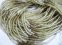 AAA Quality Natural Bear Quartz Shaded Rondelle Faceted Beads