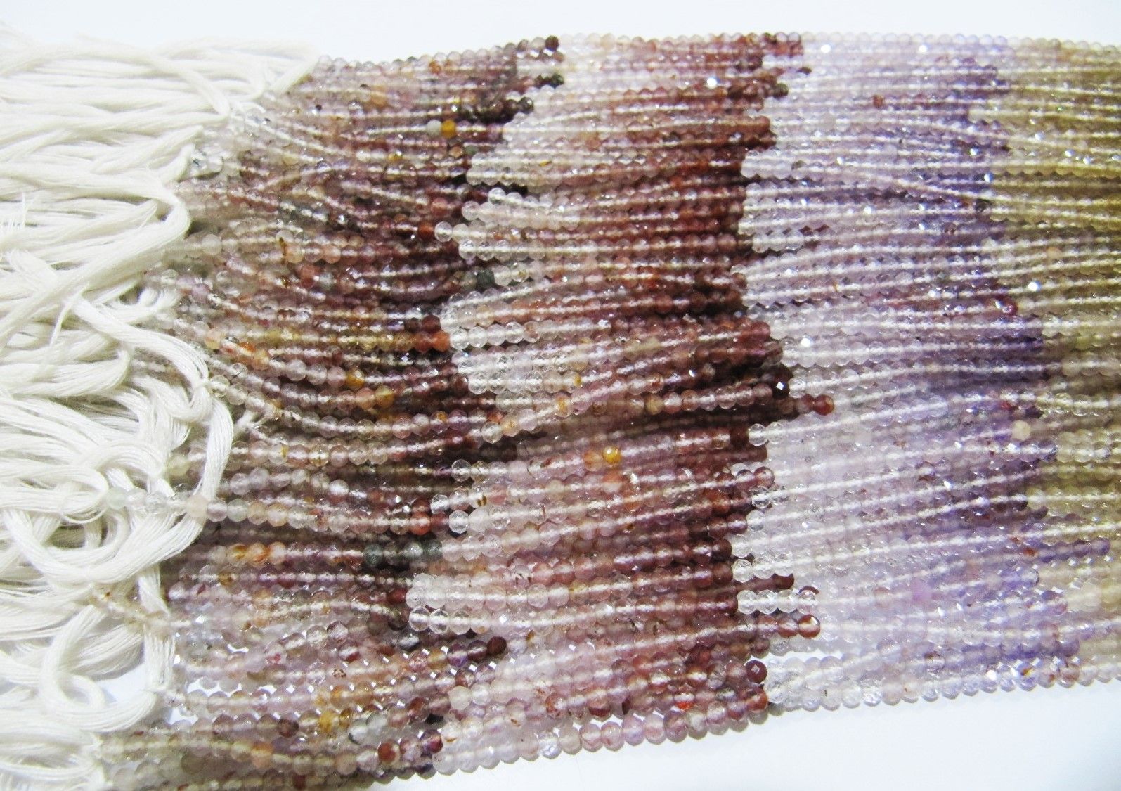 AAA Quality Natural Multi Rutiled Rondelle Faceted Beads