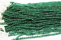 Natural Genuine Green Onyx Round Plain Beads