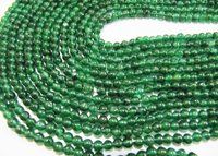 Natural Genuine Green Onyx Round Plain Beads