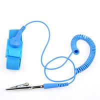 Antistatic Wrist Strap - Pvc, 1.8 Meter Length, Blue Color | Esd Safe, Easy To Use, Adjustable, Suitable For Clean Rooms