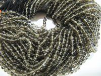 Natural Genuine Smokey Quartz Round Plain Beads