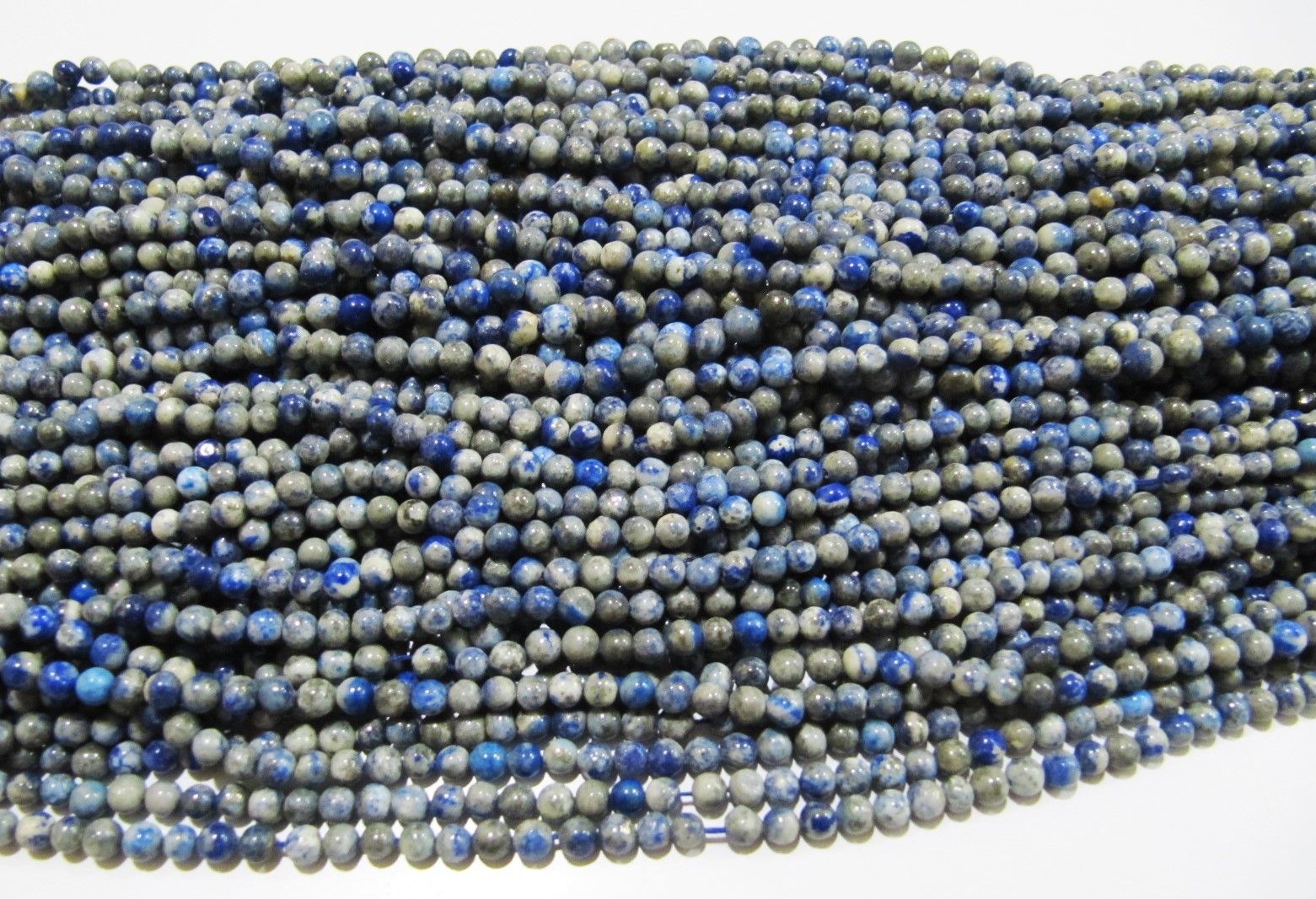 Natural Genuine Lapis Lazuli Round Plain Beads