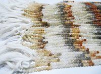 Natural Genuine Multi Moonstone Round Plain  Beads