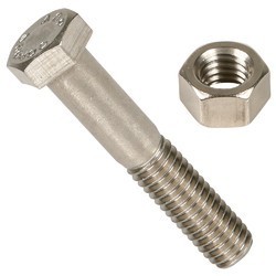 Hex Nut Bolt - Steel Alloy, Variable Diameter, Zinc Plated Finish | Corrosion Resistant, Durable Material, Easy Installation, Secure Fastening, Versatile Use