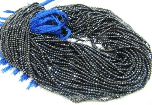 AAA Quality Natural Microcut Blue Sapphire Beads