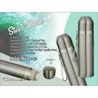 Silver Stainless - Steel Flask