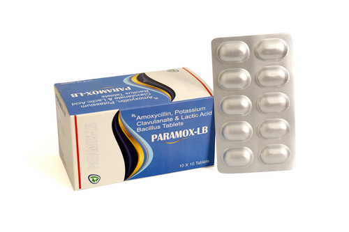 Amoxicillin, Potassium Clavulanate & Lactic Acid Bacillus Tablets
