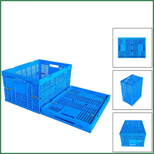 Eco-friendly Durable Vegetables And Seafood Plastic Shipping folding Crates By SUZHOU UGET PLASTIC TECH CO., LTD