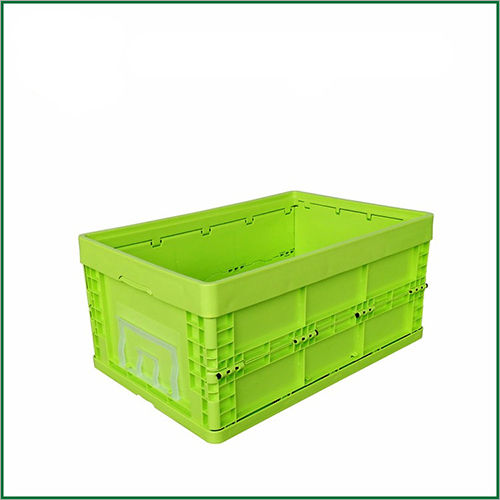 Square Collapsible Straight Wall Foldable Plastic Moving Crates