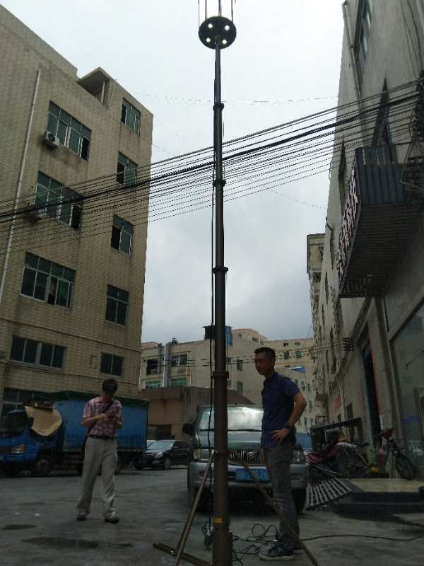 6m Pneumatic Telescopic Lighting Mast