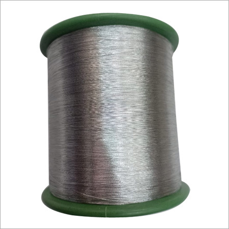 SILVER  Zari Kasab Metallic Yarn
