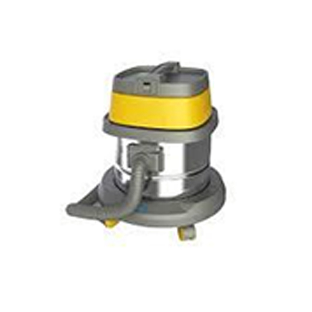 VC501Y - 15L Bagless Stainless Steel Wet & Dry Vacuum Cleaner | 1000W Power 230V 2.5M Flexible Hose Easy Transport Trolley Design