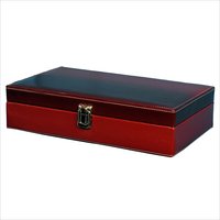 Fico Maroon Watch case For 10 Watches